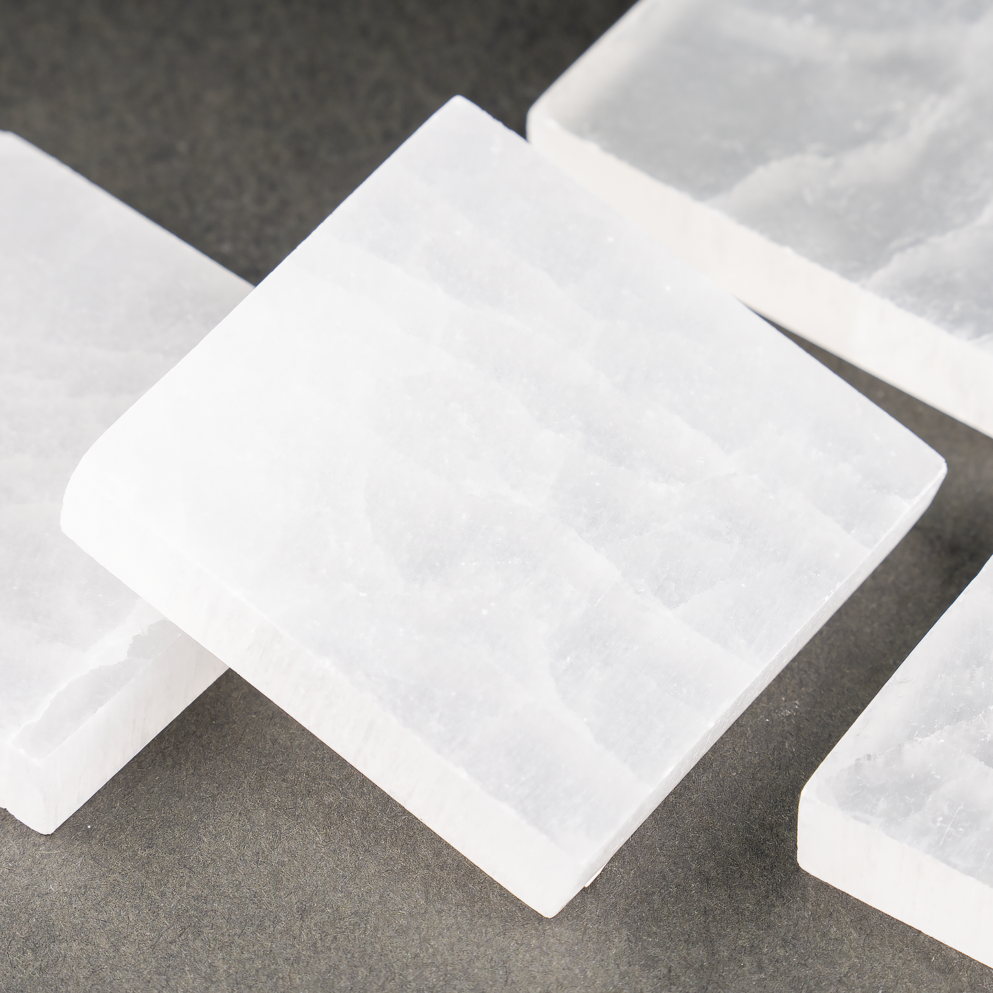 Selenite Charging Plate | Round Coaster | Selenite Plate