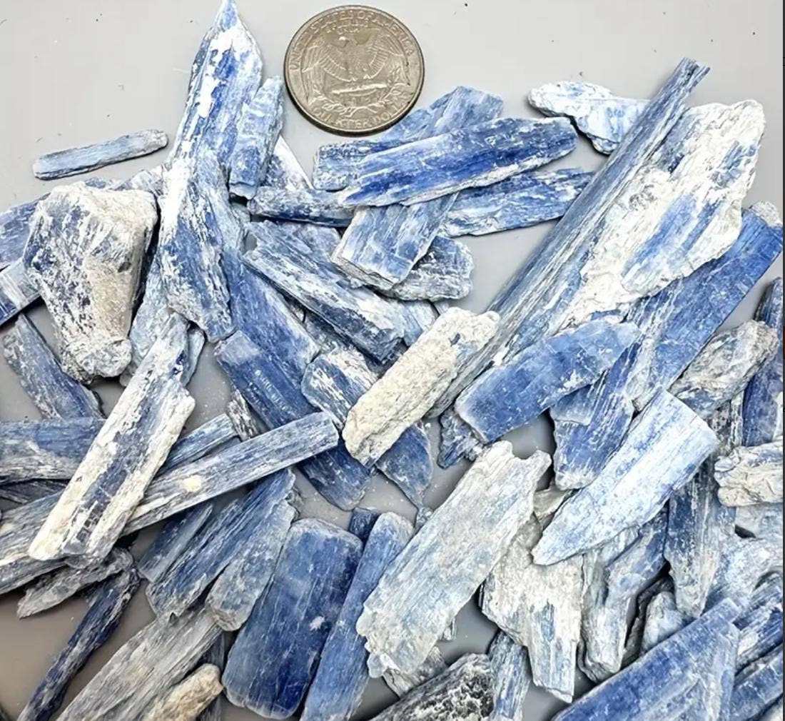Kyanite Crystals - Bulk for Healing, Crafts, & Collectin 50g