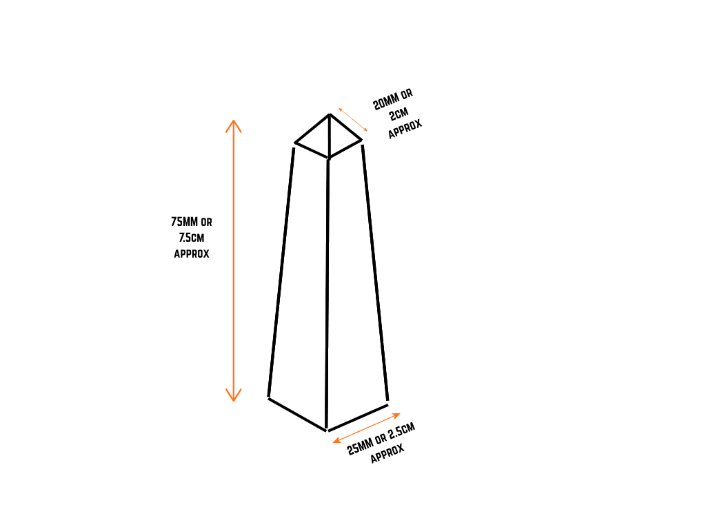 Opalite Gemstone Tower Obelisk 4 Faceted 7.5CM Aprox