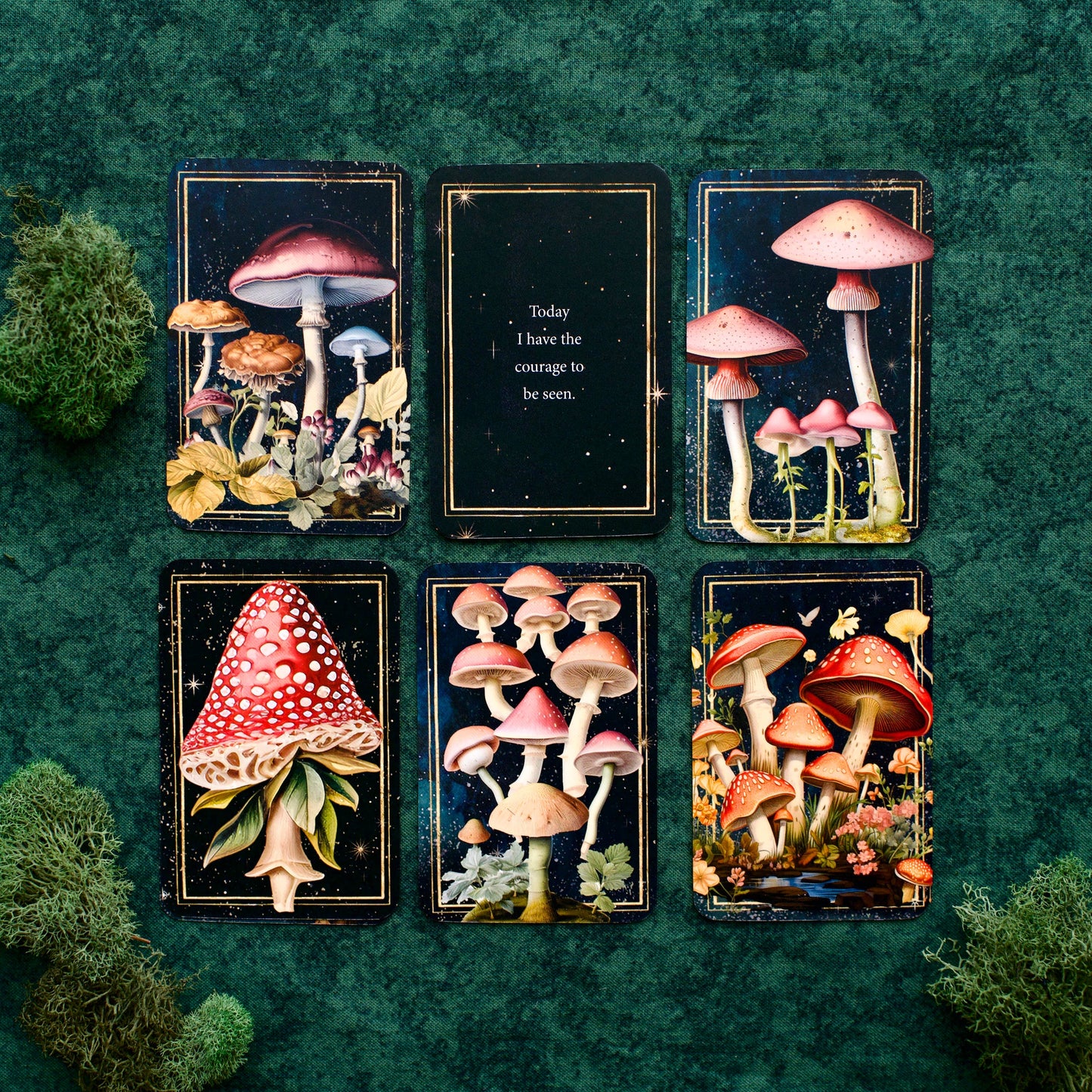 Mushrooms: Daily Doses of Wisdom (36 Gilt-Edged Mini Cards)