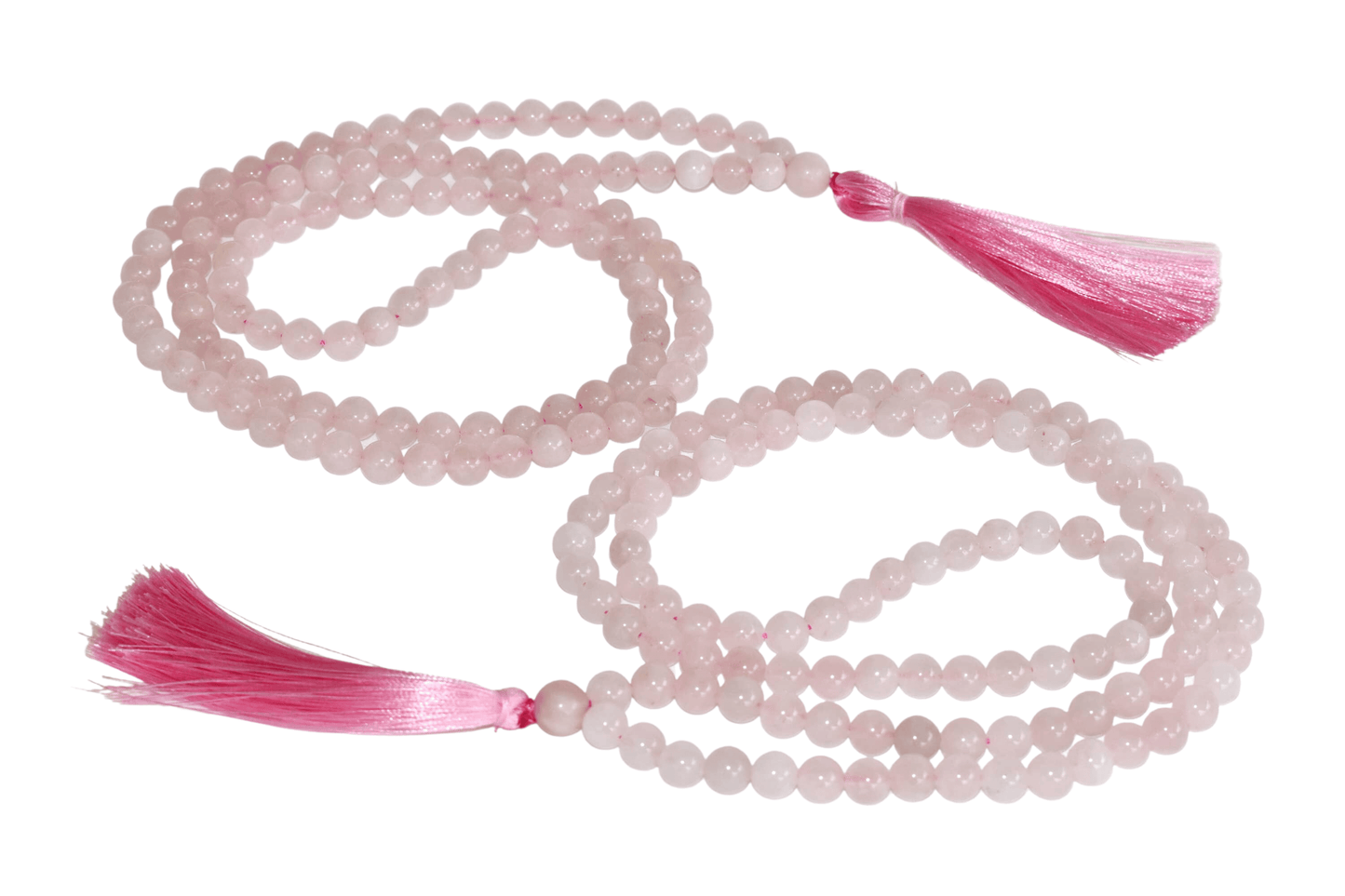 Gemstone Mala | Rose Quartz | 108 Prayer Beads Jap Mala