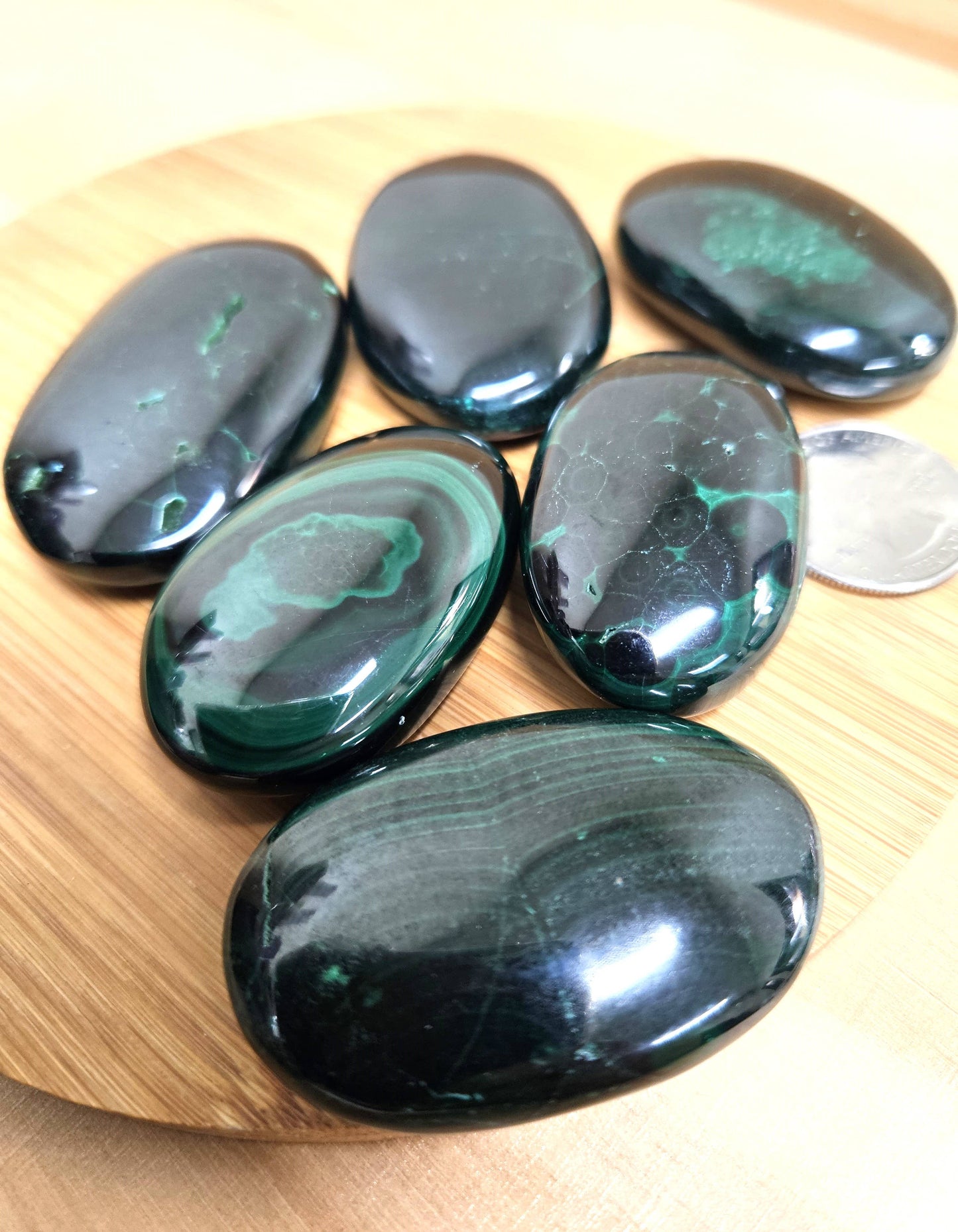Malachite Palm Stone - 1