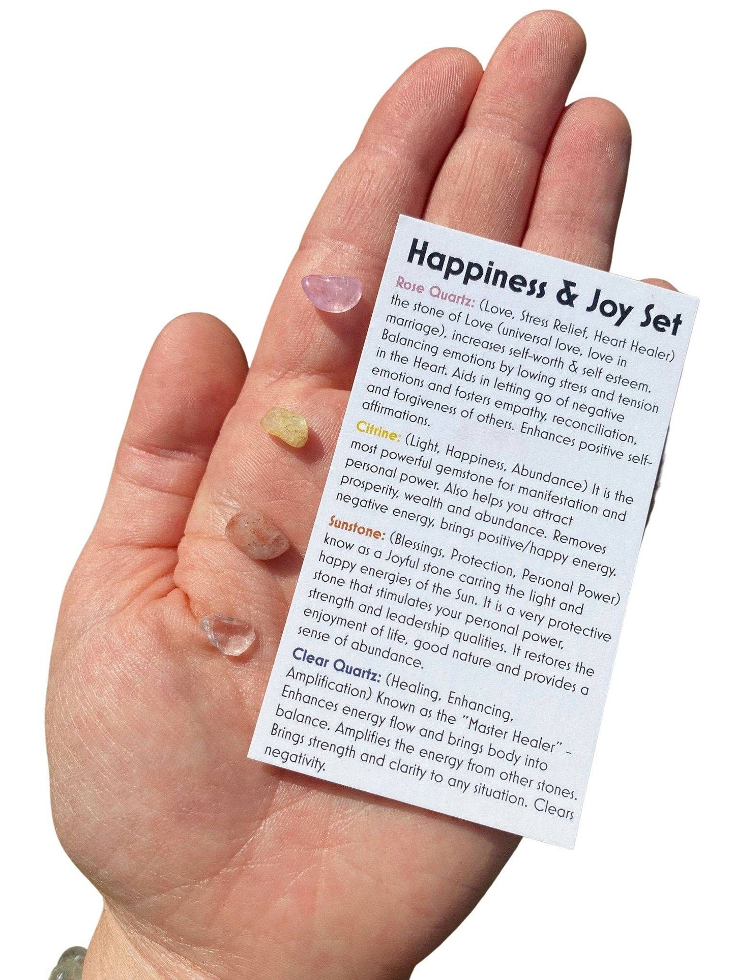 Happiness & Joy Stone Set - Small Gemstone Chips