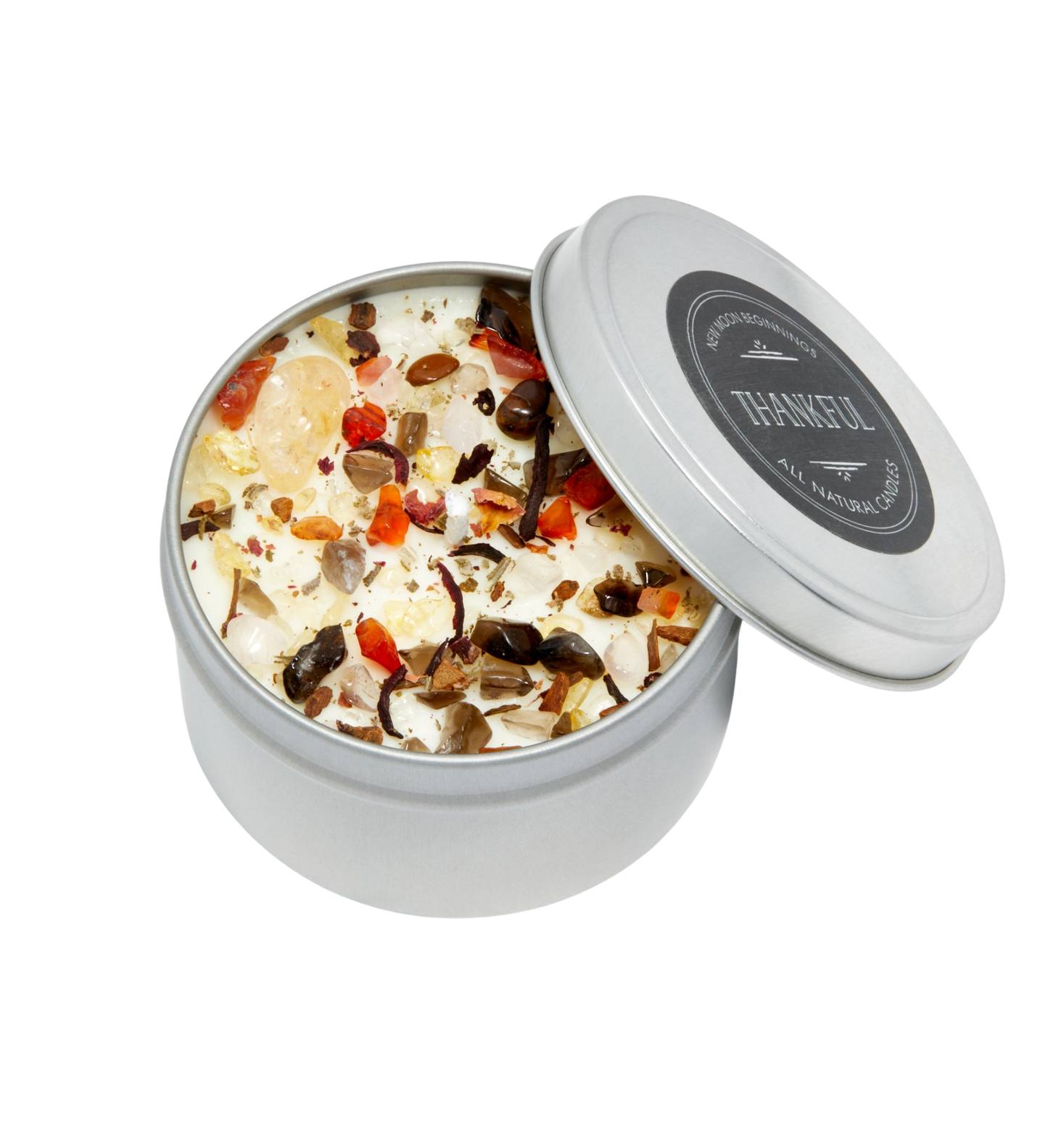 Thankful Candle - Soy Candles Crystal Candles - Fall Candles