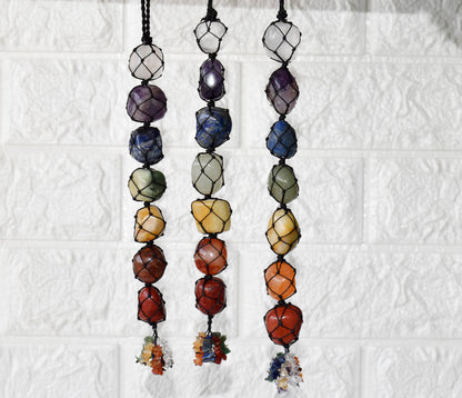 7 Chakra Crystal Hanger | Stone Hanger Car Accessories