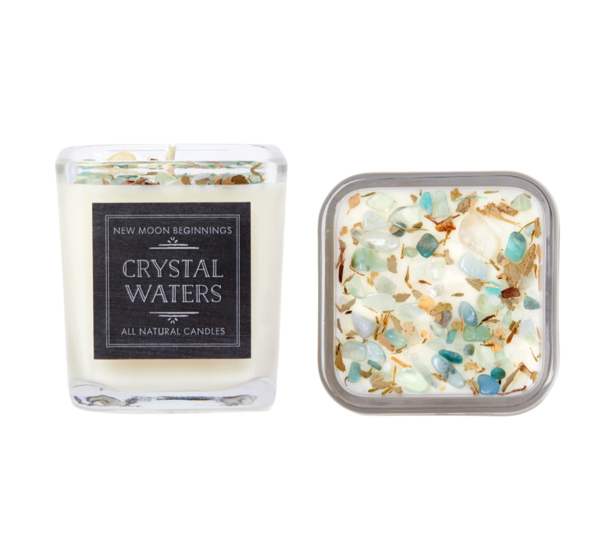 Mystical & Magical Candles, Spiritual Candle, Crystal Candle