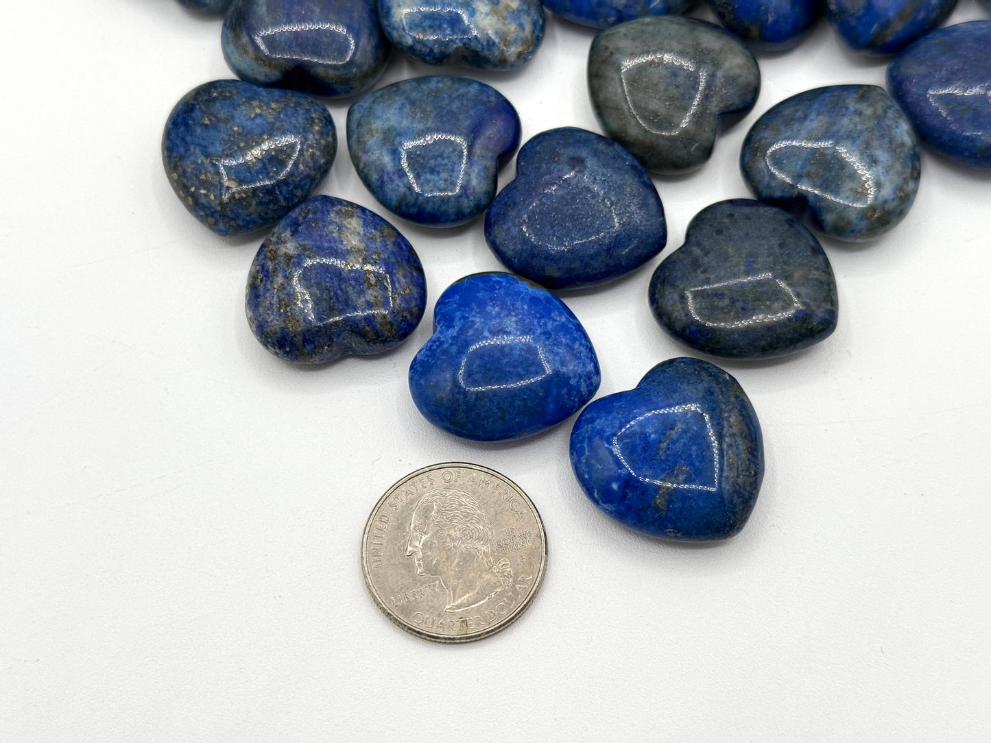 Lapis Lazuli Mini Hearts (25MM or 2.5CM)