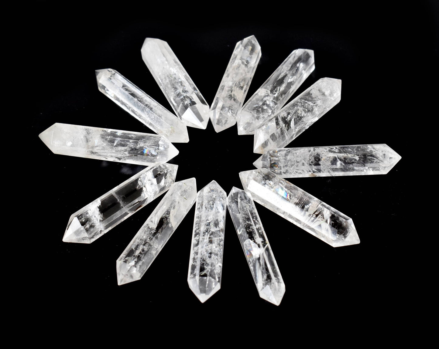 Crystal Points | Clear Quartz | Double Point Crystal Pencils