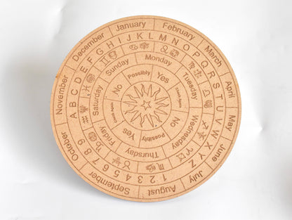 6" Dowsing Pendulum Board | Dowsing Board | Grid Board