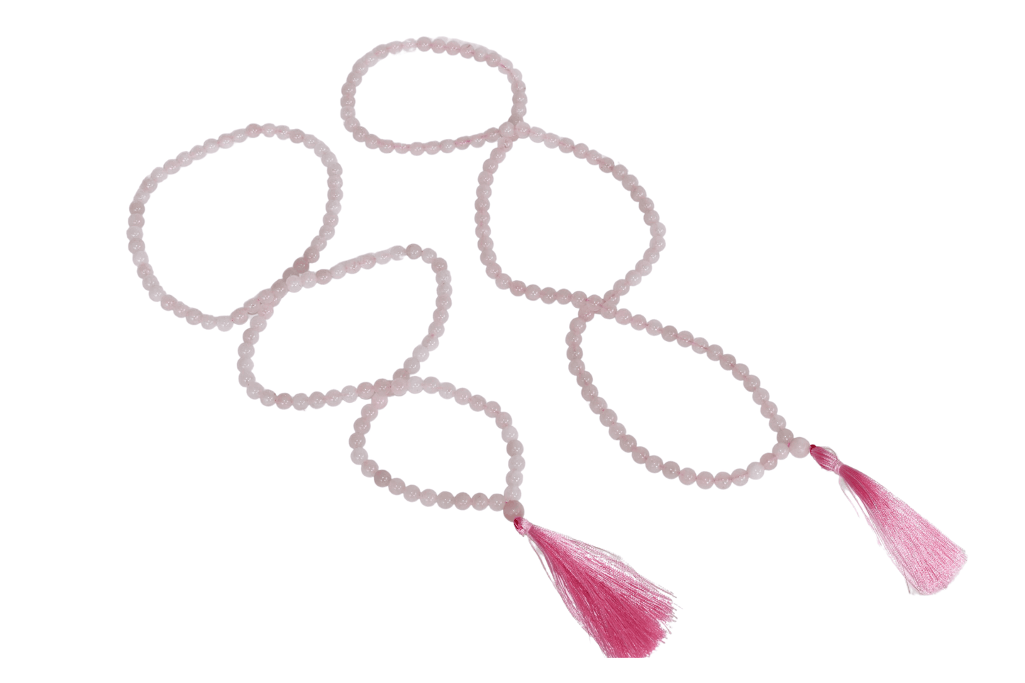 Gemstone Mala | Rose Quartz | 108 Prayer Beads Jap Mala