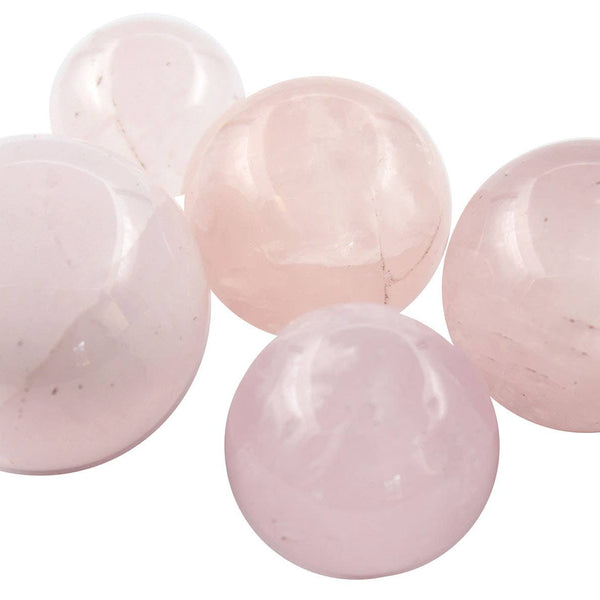 Sphere - Rose Quartz, pack of 5