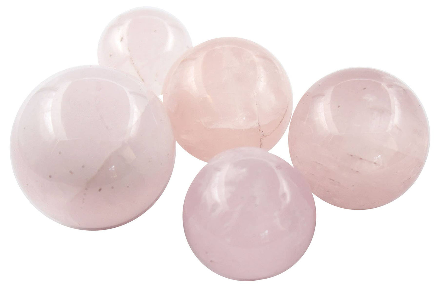 Sphere - Rose Quartz, pack of 5