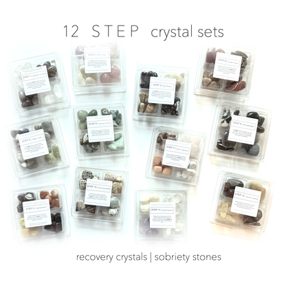12 STEP COLLECTION sobriety recovery addiction crystal sets