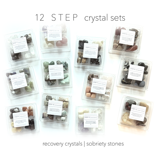 12 STEP COLLECTION sobriety recovery addiction crystal sets
