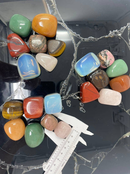 7 Chakra Healing Stones sets, 2-3 CM, 1 set