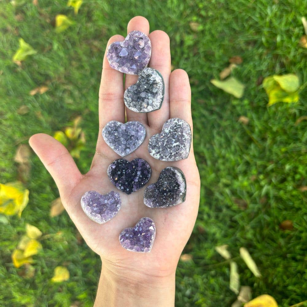 Heart Geode - Amethyst