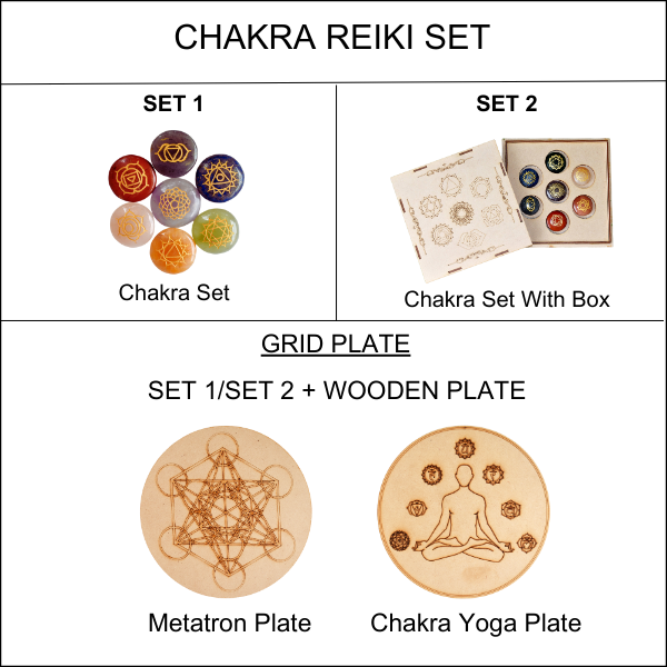 Round Stones Set | 7 Chakra Reiki | Chakra Crystals Set