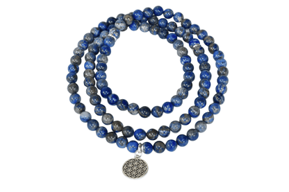 108 Prayer Beads | Lapis Lazuli | Crystals Mala Bracelet