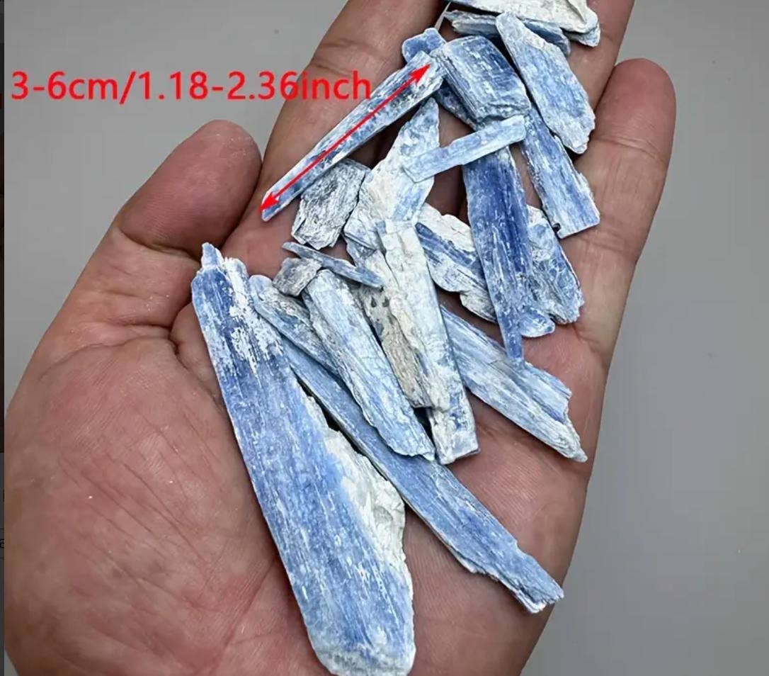 Kyanite Crystals - Bulk for Healing, Crafts, & Collectin 50g