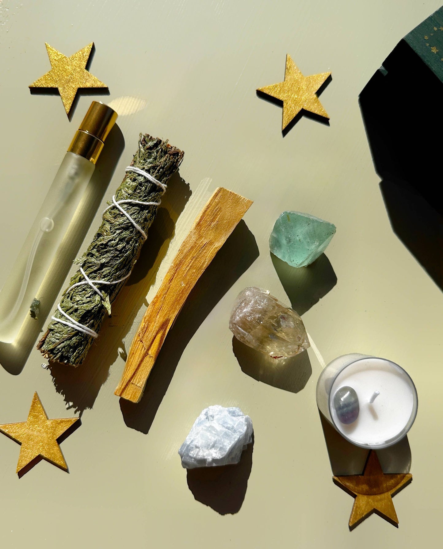 PROTECTING MY ENERGY KIT - Crystal Kit - Smudge - Sage -Palo