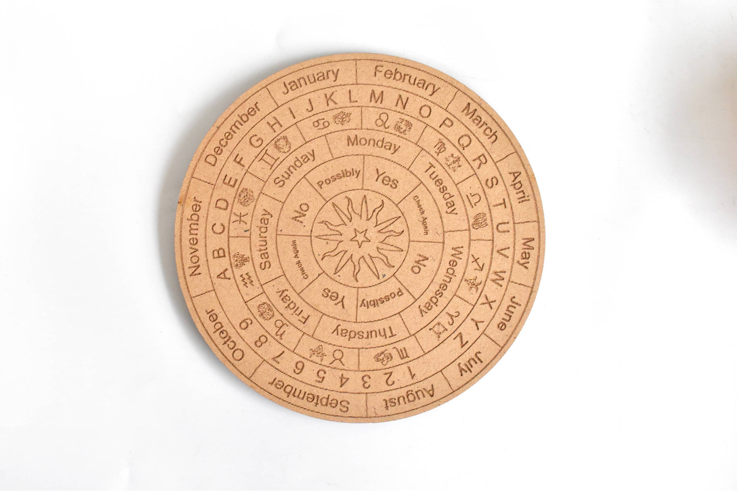 6" Dowsing Pendulum Board | Dowsing Board | Grid Board