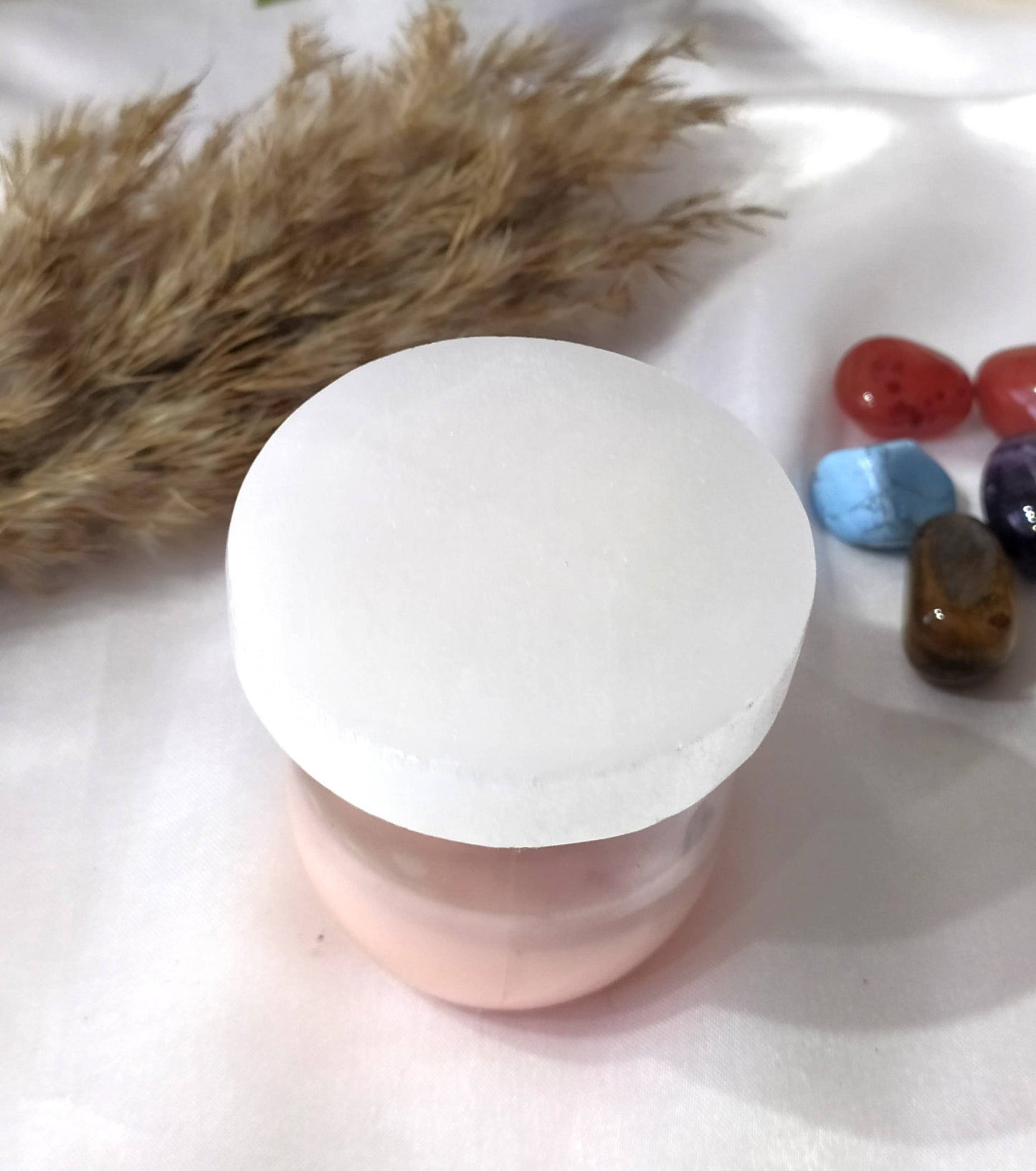 Selenite Charging Plate | Round Coaster | Selenite Plate