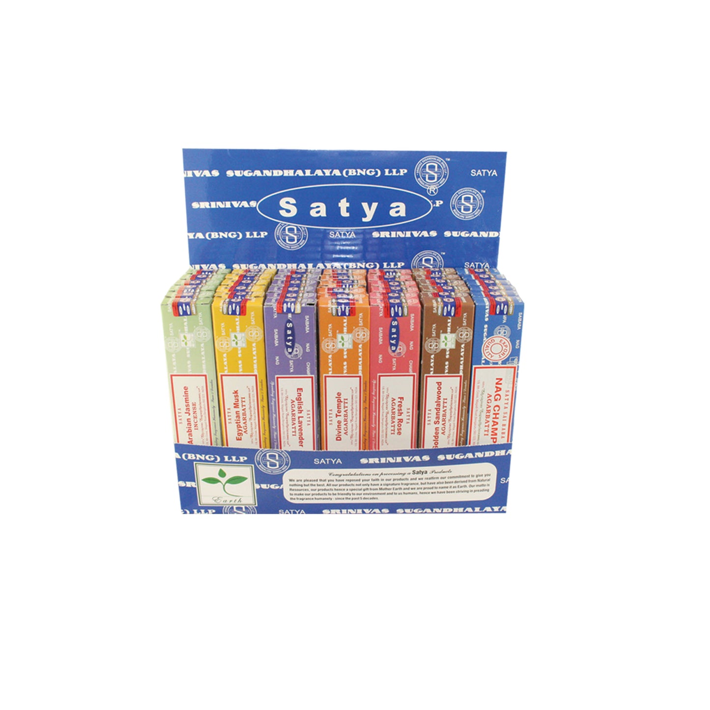 Satya - Nag Champa Incense Sticks Assorted Display (42)