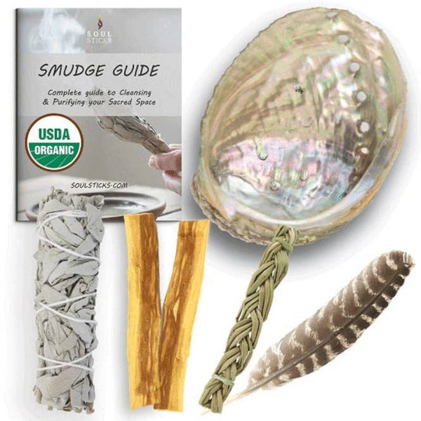 Soul Sticks - Smudging Starter Kit w/ Guide: White Sage