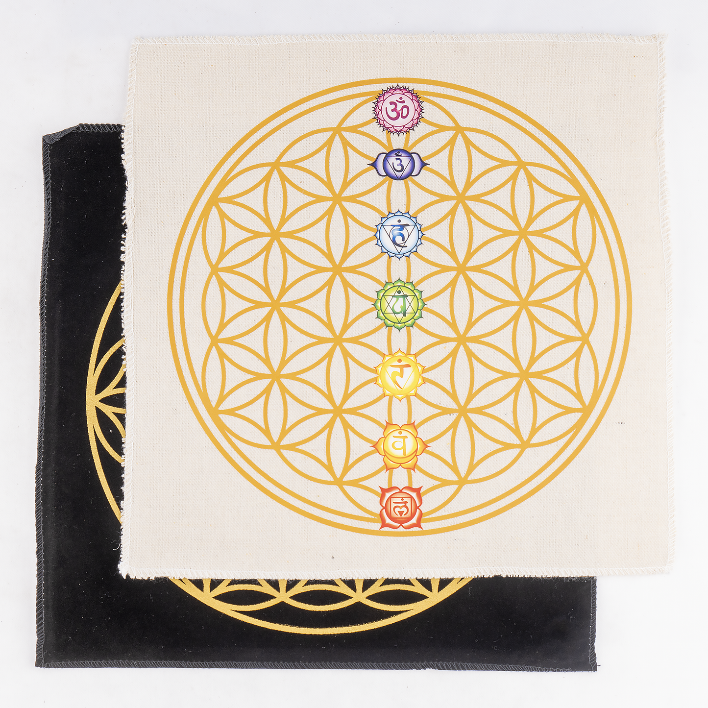 Crystal Grid Cloth |Sacred Geometry 7 Chakra For Energy Work