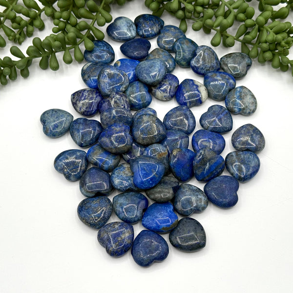 Lapis Lazuli Mini Hearts (25MM or 2.5CM)