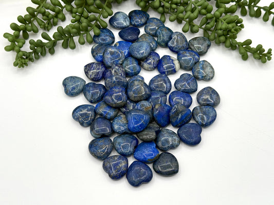 Lapis Lazuli Mini Hearts (25MM or 2.5CM)