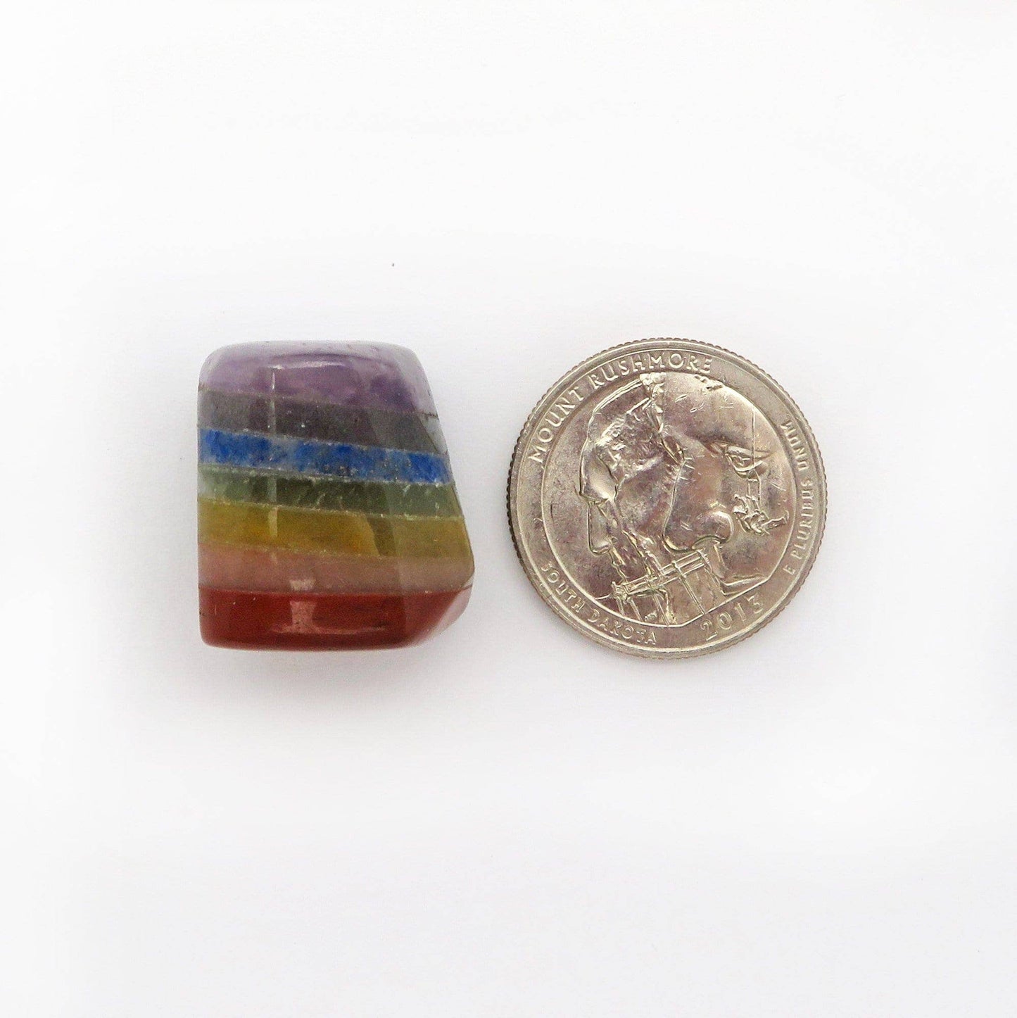 Seven Chakra Tumbled Stone - 7 Bonded Stones - Metaphysical