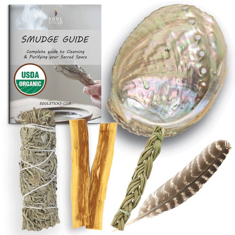 Soul Sticks - Smudging Starter Kit w/ Guide: Blue Sage