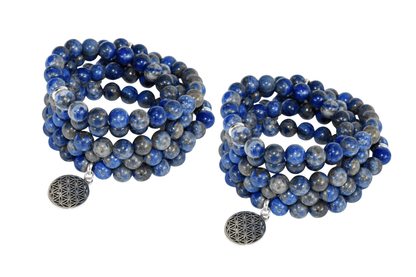 108 Prayer Beads | Lapis Lazuli | Crystals Mala Bracelet