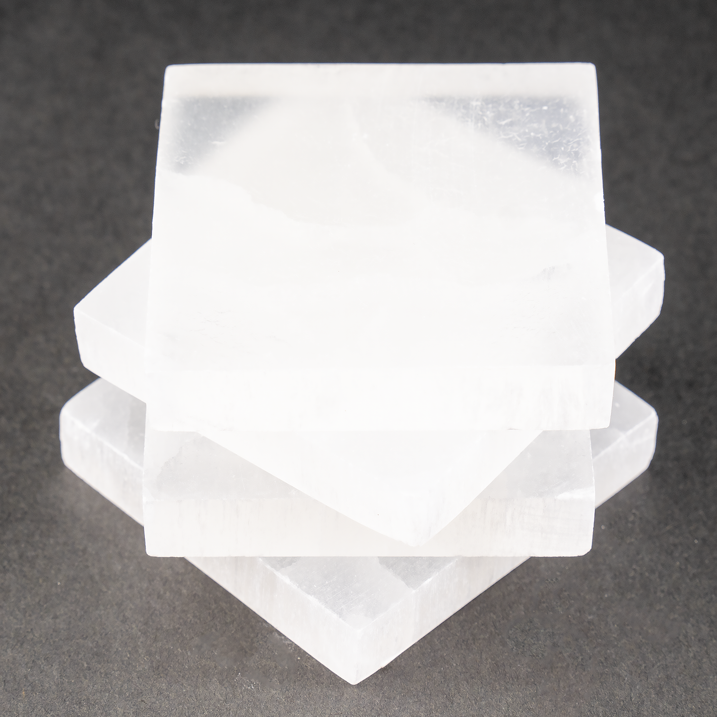 Selenite Charging Plate | Round Coaster | Selenite Plate