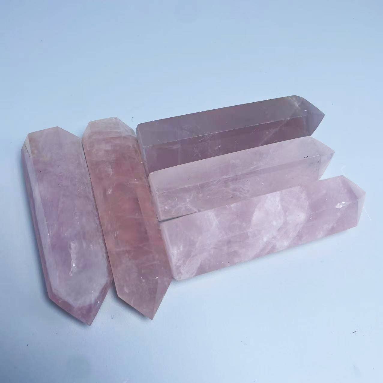 Rose Quartz Tower Natural Polished Crystal Point 2.5-5"