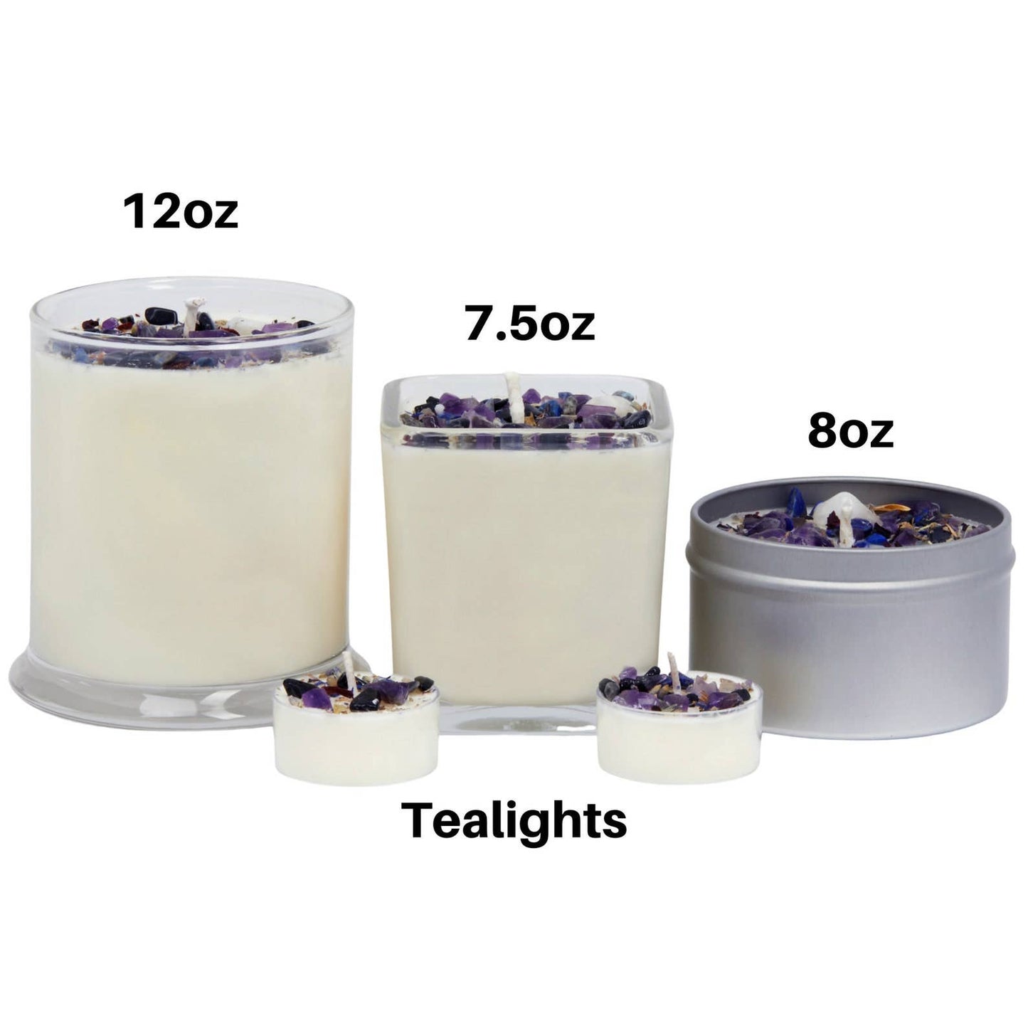 Mystical & Magical Candles, Spiritual Candle, Crystal Candle