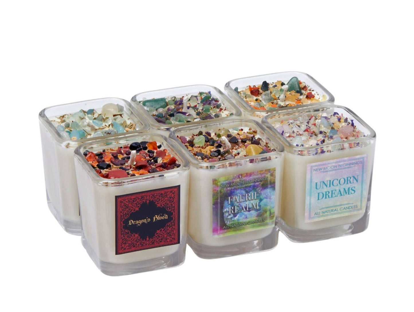 Mystical & Magical Candles, Spiritual Candle, Crystal Candle