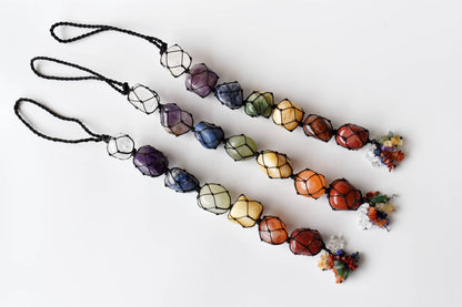 7 Chakra Crystal Hanger | Stone Hanger Car Accessories