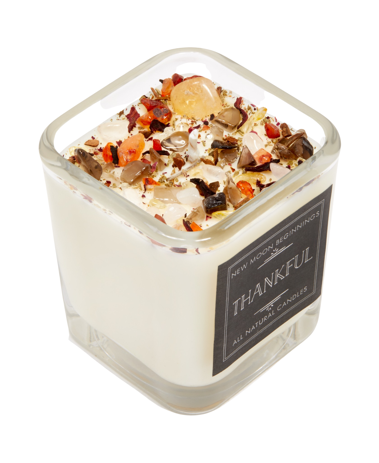 Thankful Candle - Soy Candles Crystal Candles - Fall Candles