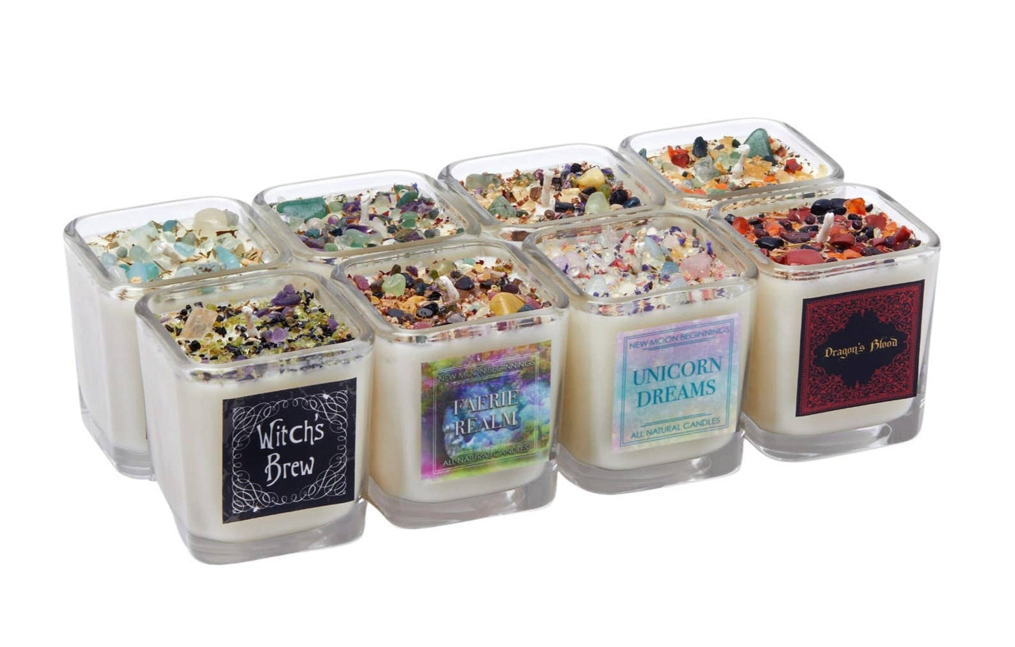 Mystical & Magical Candles, Spiritual Candle, Crystal Candle