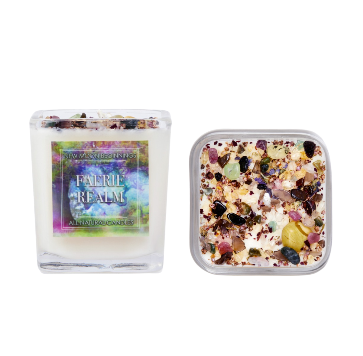 Mystical & Magical Candles, Spiritual Candle, Crystal Candle