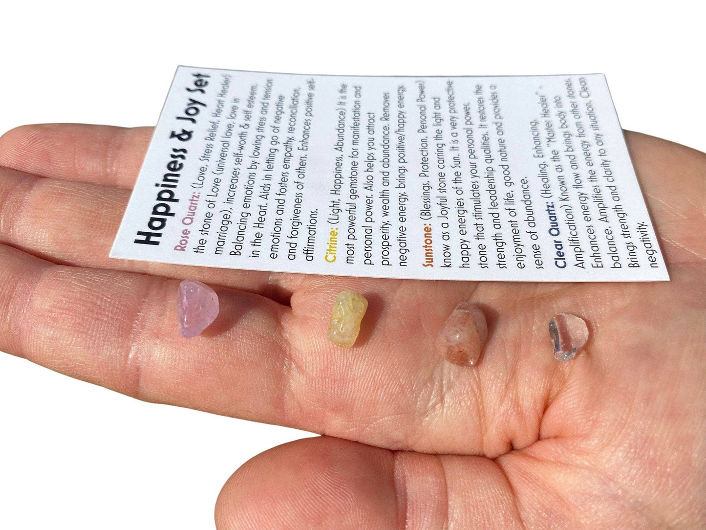 Happiness & Joy Stone Set - Small Gemstone Chips