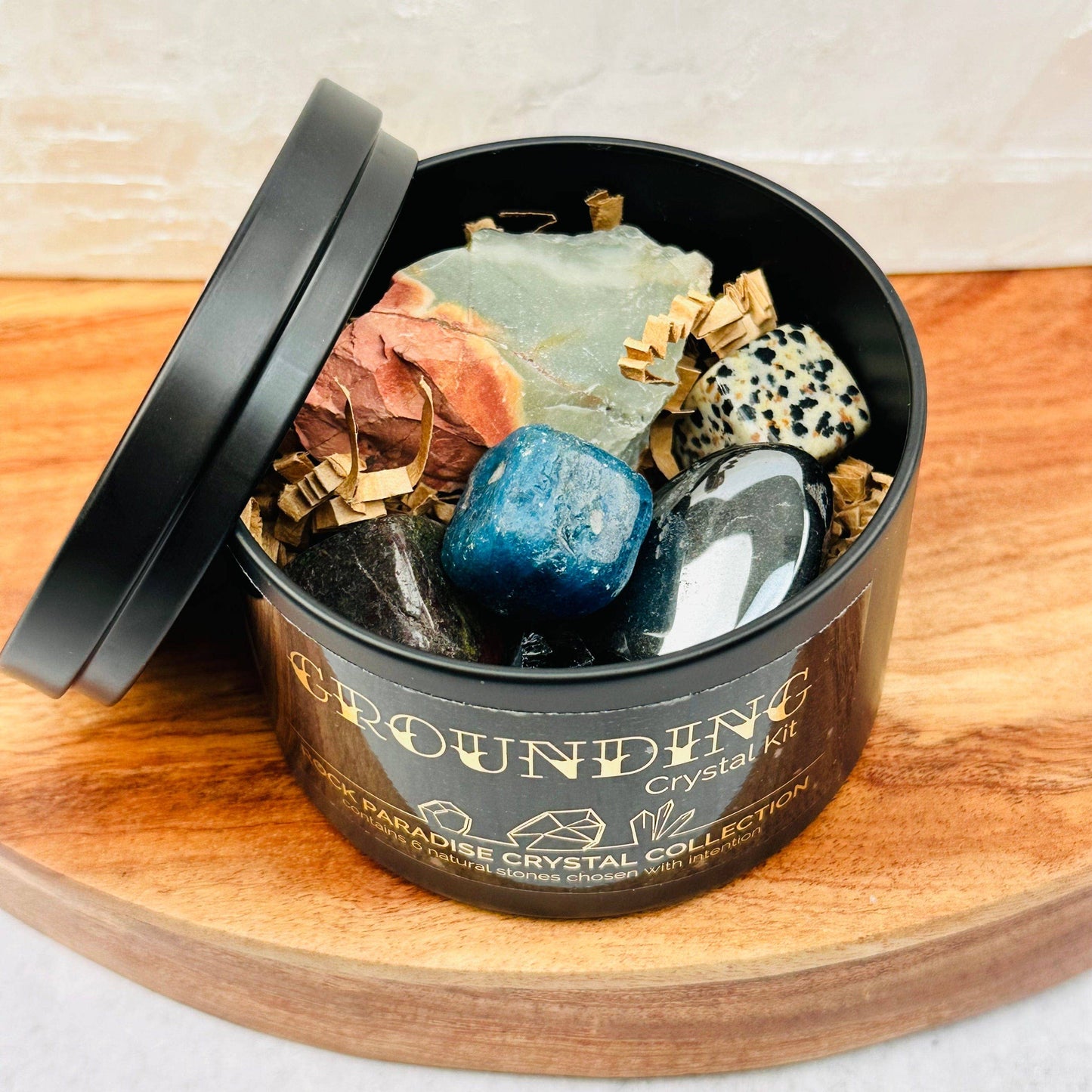 Grounding Crystal Kit - Set of Stones - Tin Collection