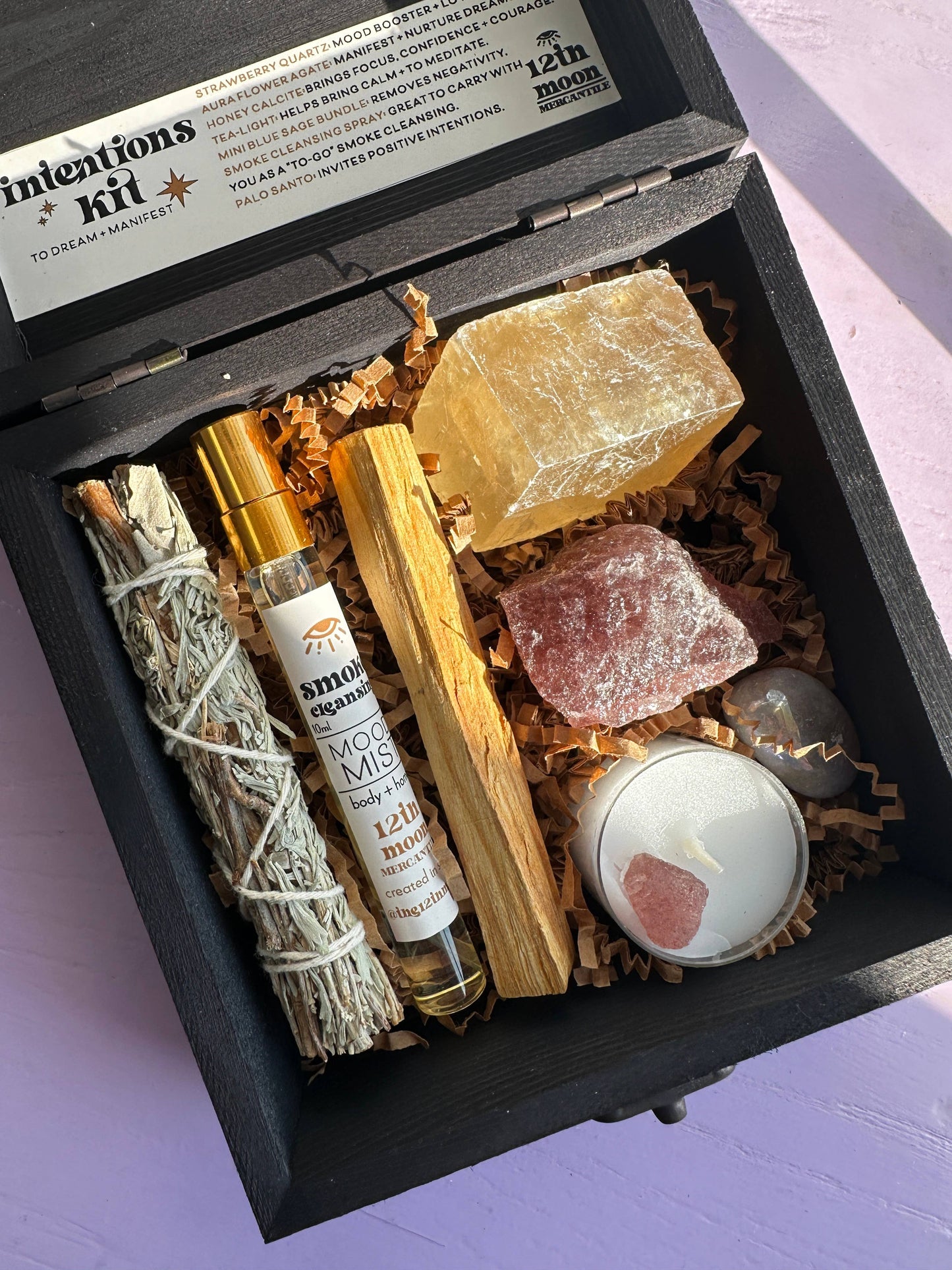 PROTECTING MY ENERGY KIT - Crystal Kit - Smudge - Sage -Palo