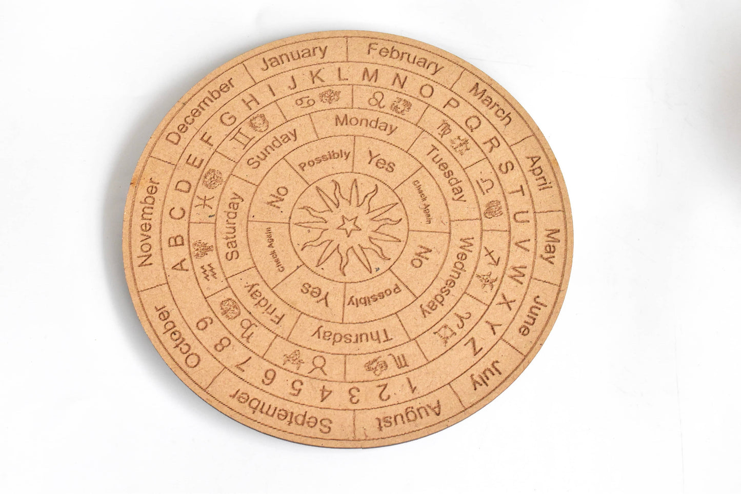 6" Dowsing Pendulum Board | Dowsing Board | Grid Board