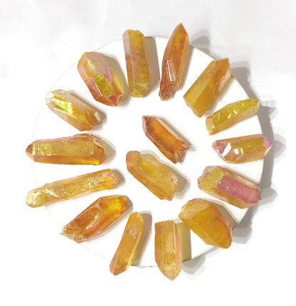 Angel Aura Quartz Point | Blue Aura Point | Raw Crystals