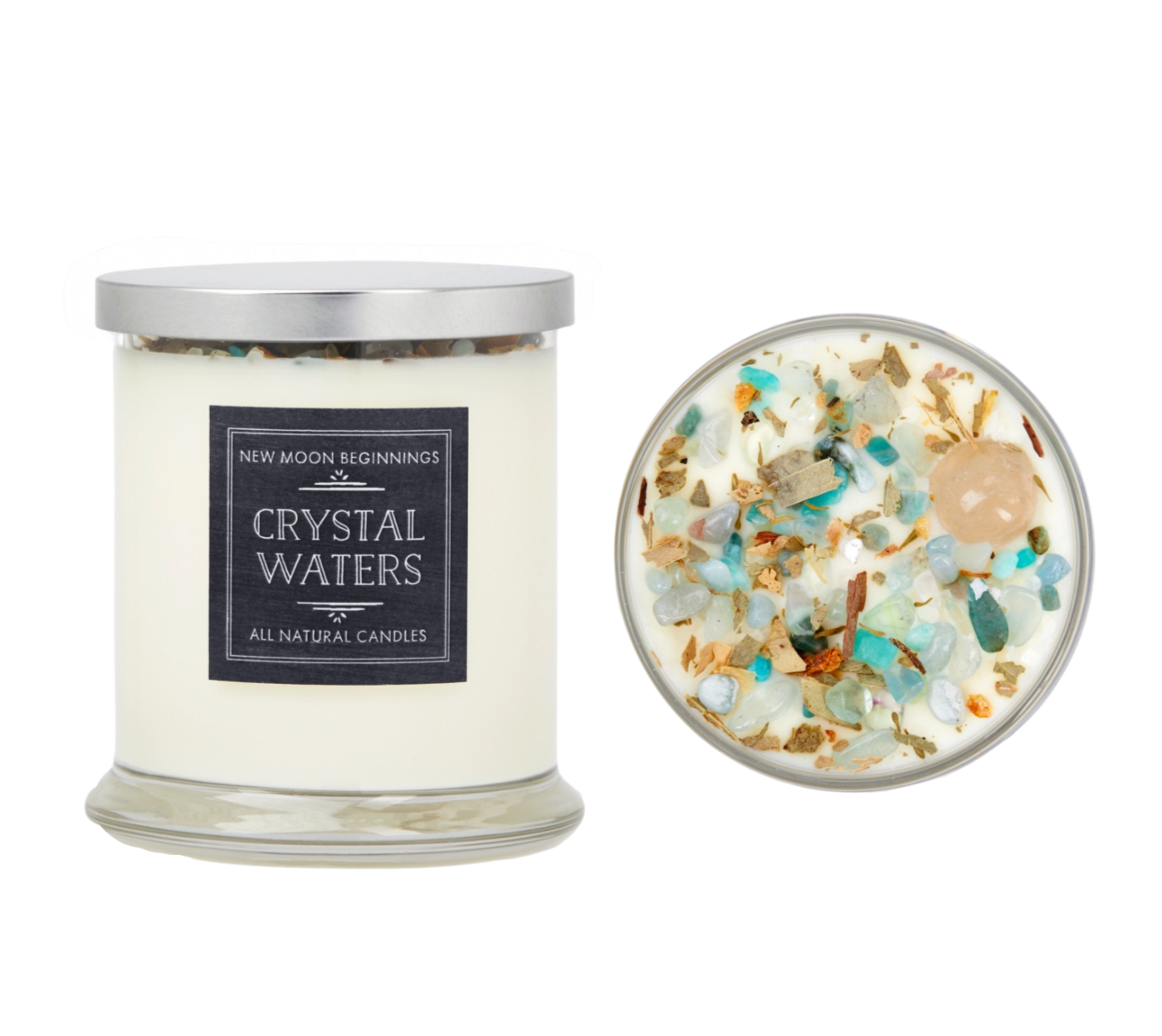 Mystical & Magical Candles, Spiritual Candle, Crystal Candle
