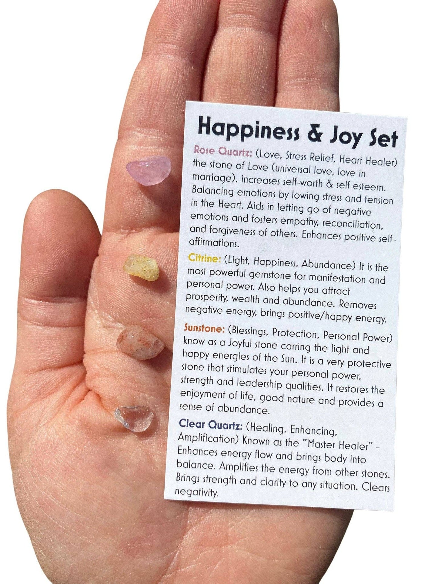 Happiness & Joy Stone Set - Small Gemstone Chips