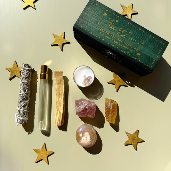 PROTECTING MY ENERGY KIT - Crystal Kit - Smudge - Sage -Palo
